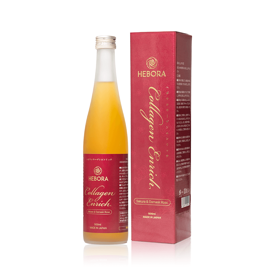 Nước uống Hebora Collagen Enrich Damask Rose ( Chai 500ml )