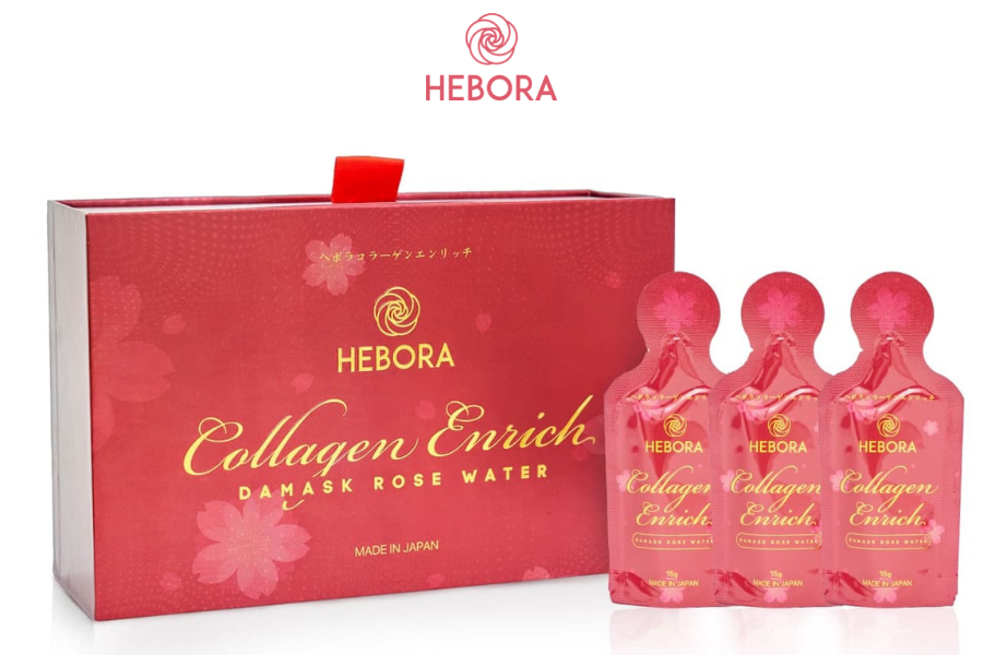 Hebora Collagen Enrich Damask Rose Water (Túi)
