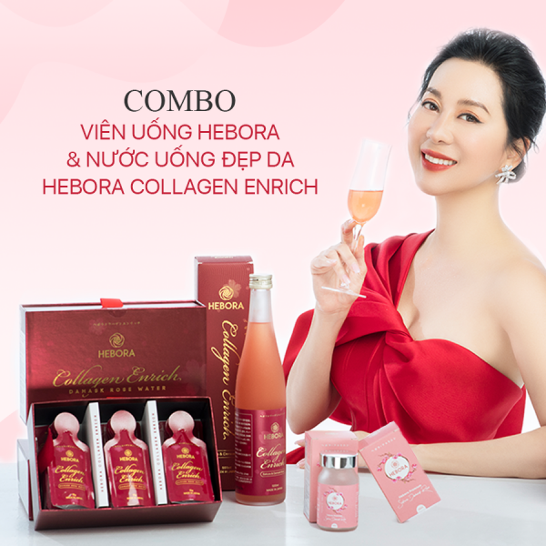Combo Hebora Collagen Enrich và Hebora Premium