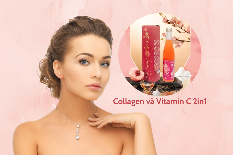 Collagen và Vitamin C 2in1 trong Hebora Collagen