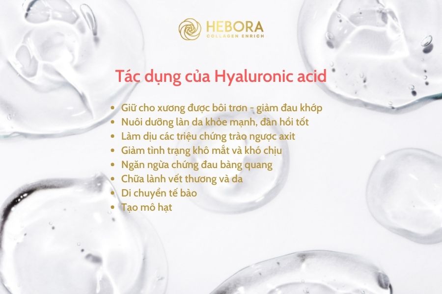 Tác dụng của Hyalorunic acid
